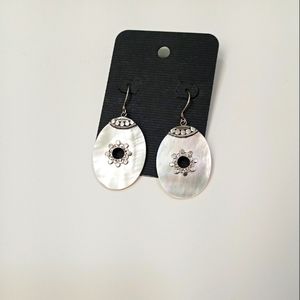 .925 Sterling Silver Mother of Pearl Earrings